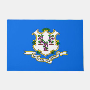 Felpudo Mat de la puerta con bandera del estado de Connect