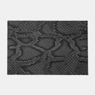 Felpudo Mat de la puerta con piel de serpiente gris