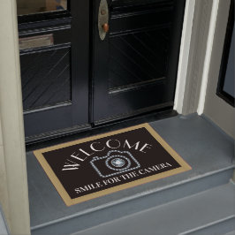 Felpudo Mat de la puerta de bienvenida - Sonríe para la cá