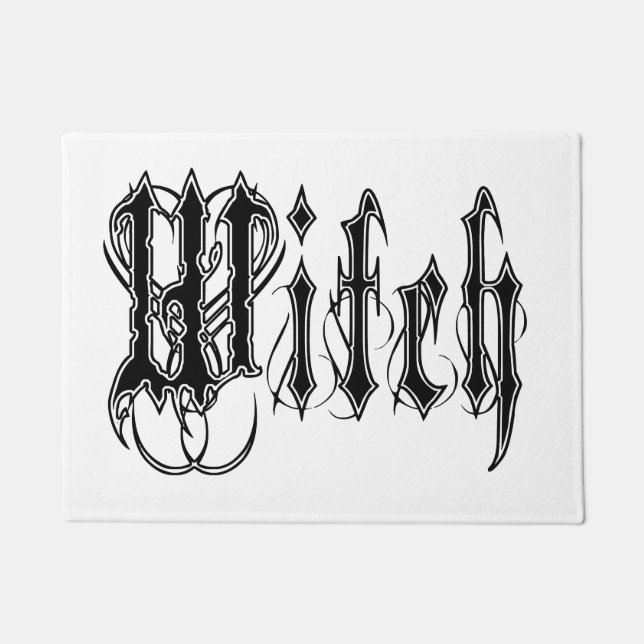 Felpudo Mat de la puerta de bruja (Anverso)