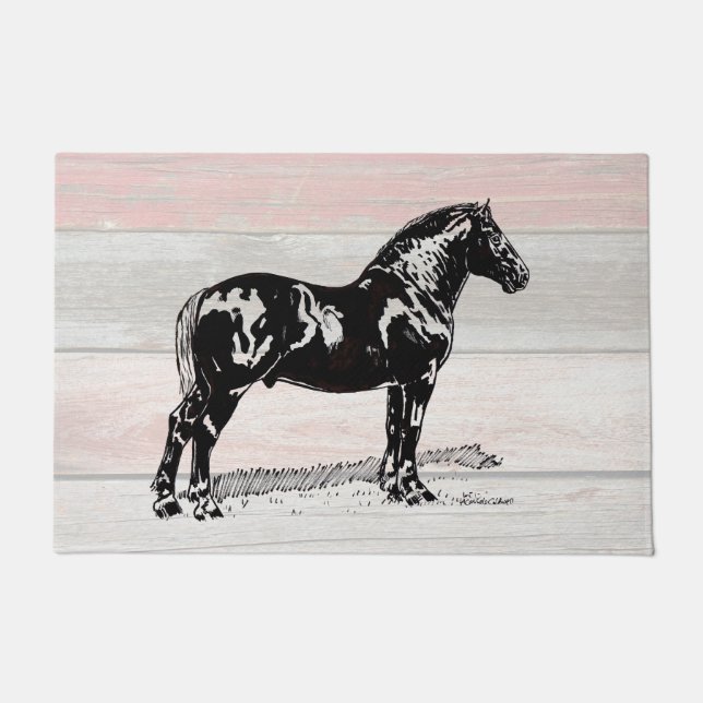 Felpudo Mat de la puerta de caballo (Anverso)