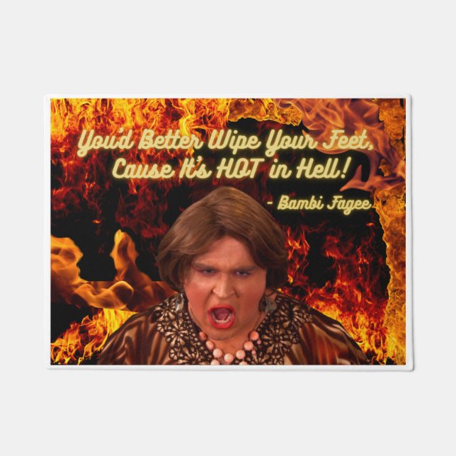 Felpudo Mat de la puerta de consejo de Bambi (Anverso)