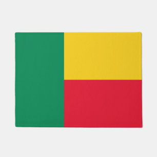 Felpudo Mat de la puerta de la bandera de Benín
