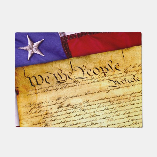 Felpudo Mat de la puerta de la Constitución (Anverso)