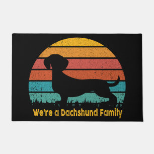 Felpudo Mat de la puerta de la familia Dachshund