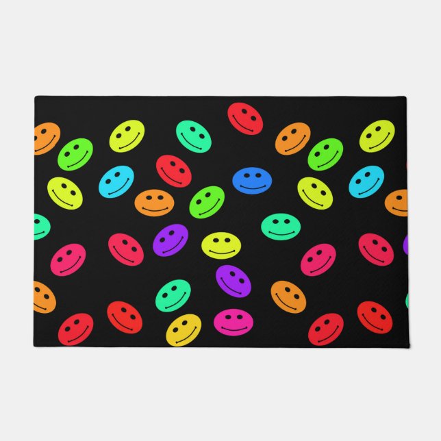 Felpudo Mat de la puerta de la sonrisa (Anverso)