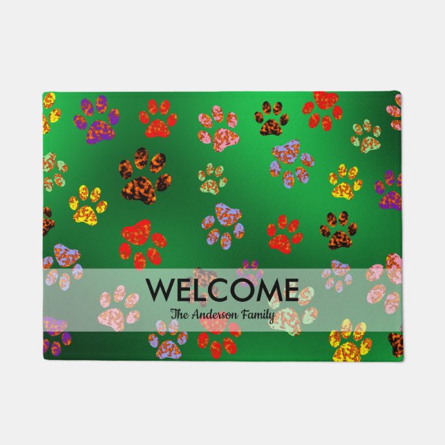 Felpudo Mat de la puerta de las garras de lodo (Anverso)