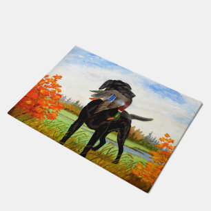 Felpudo Mat de la puerta de pintura de perro de caza