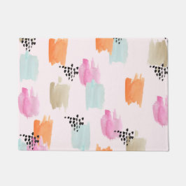 Felpudo Mat de la puerta de roce de pincel Verde azulado N