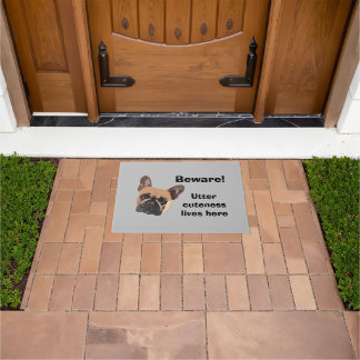 Felpudo Mat de la puerta del Bulldog francés