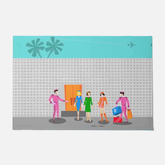 Felpudo Mat de la puerta del Fiesta de las alcantarillas d (Anverso)