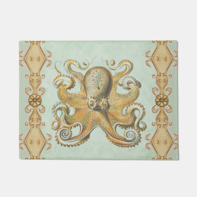 Felpudo Mat de la puerta del pulpo (Anverso)