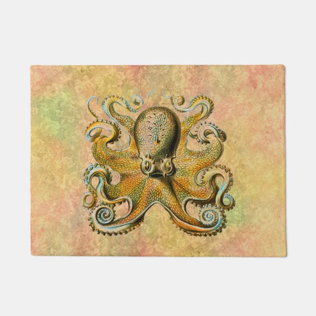 Felpudo Mat de la puerta del pulpo (Anverso)