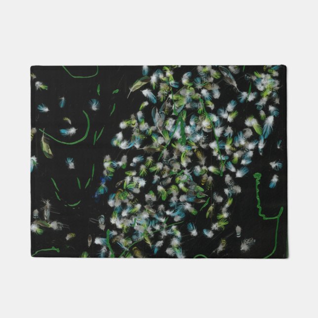 Felpudo Mat de la puerta del vuelo nocturno (Anverso)