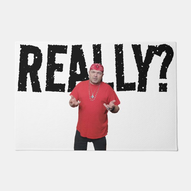 Felpudo Mat de la puerta enojada (Anverso)