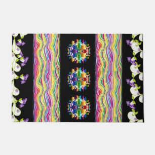 Felpudo Mat de la puerta floral