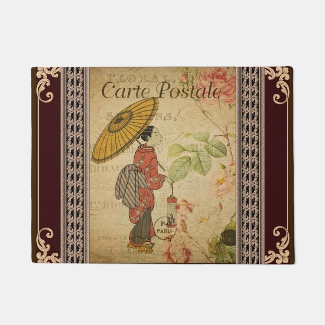 Felpudo Mat de la puerta postal francesa (Anverso)