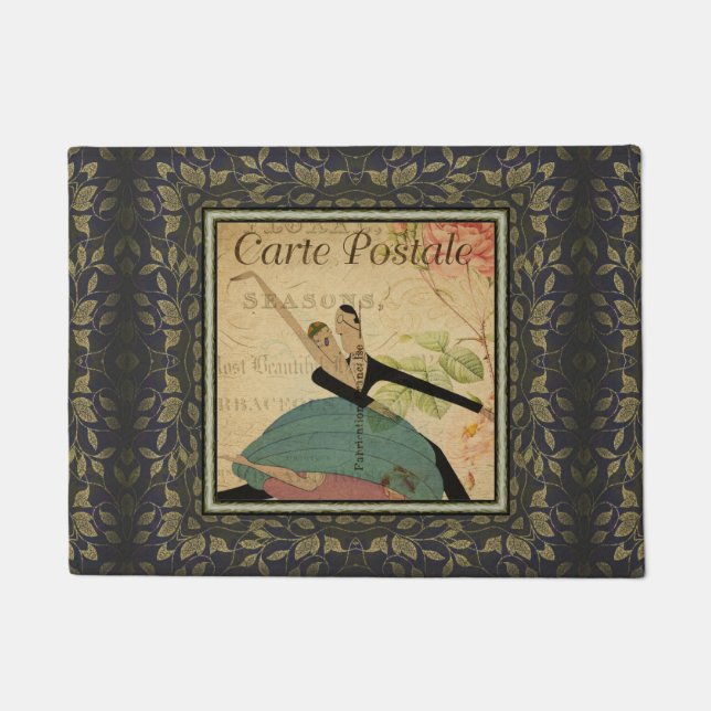 Felpudo Mat de la puerta postal francesa (Anverso)