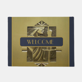 Felpudo Mat de puerta Art Deco personalizado