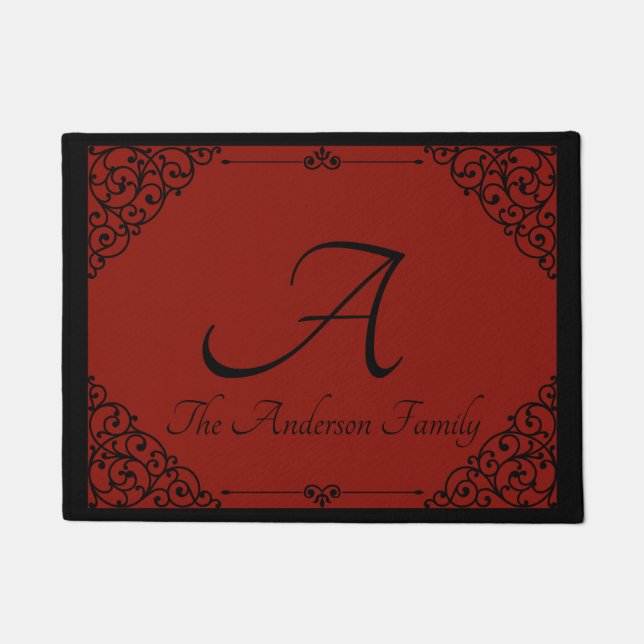 Felpudo Mat de puerta cambiable personalizada por personal (Anverso)