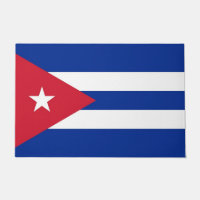 Mat de puerta con bandera de Cuba