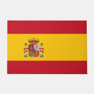 Felpudo Mat de puerta con bandera de España