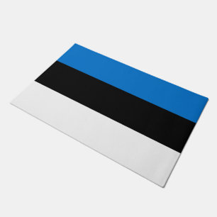 Felpudo Mat de puerta con bandera de Estonia