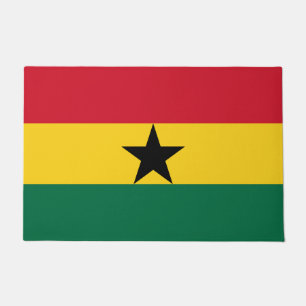 Felpudo Mat de puerta con bandera de Ghana
