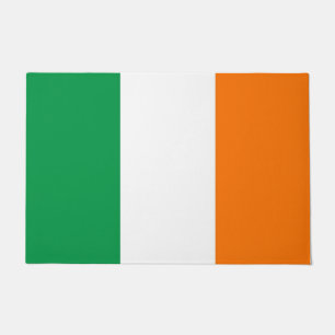 Felpudo Mat de puerta con bandera de Irlanda
