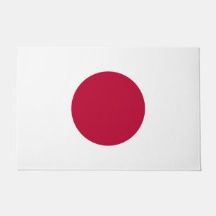 Felpudo Mat de puerta con bandera de Japón