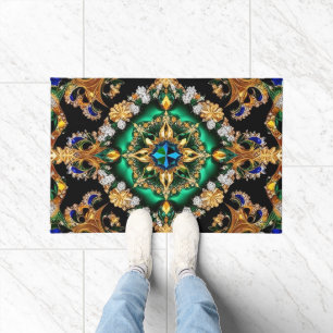 Felpudo Mat de puerta con diseño de colores brasileños