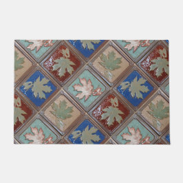 Felpudo Mat de puerta con hojas de arce de artesano