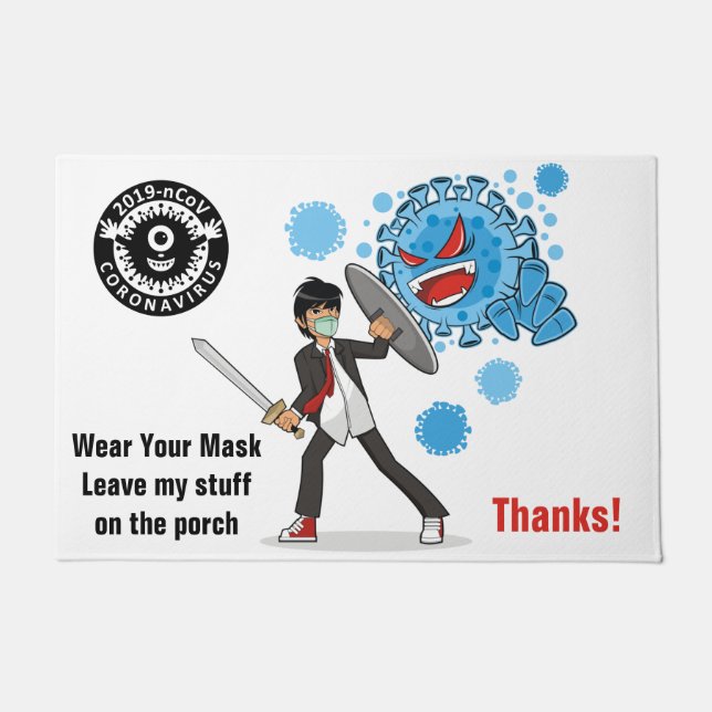 Felpudo Mat de puerta de 24" x 36" (Anverso)