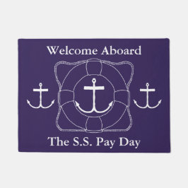 Felpudo Mat de puerta de anclaje y salvavidas (impresión d