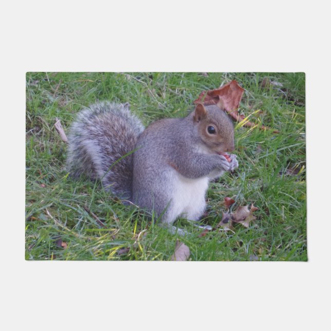 Felpudo Mat de puerta de ardilla (Anverso)