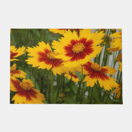 Felpudo Mat de puerta de flores