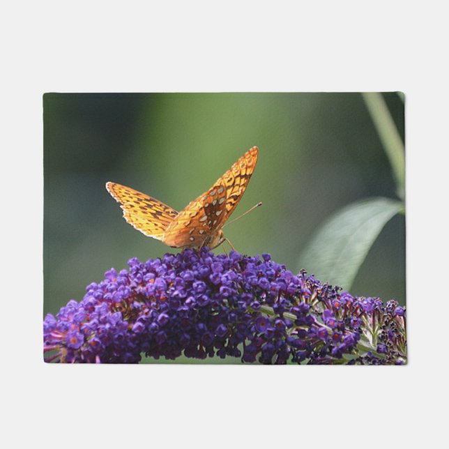 Felpudo Mat de puerta de mariposa (Anverso)