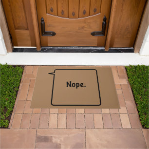 Felpudo Mat de puerta grande NOPE