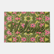 Mat De Puerta Moderna Con Patrón De Bonito