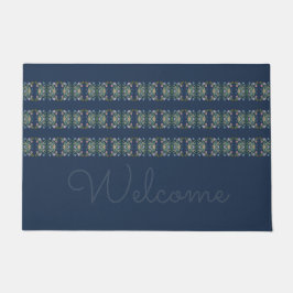 Felpudo Mat De Puerta Personalizada En Blues