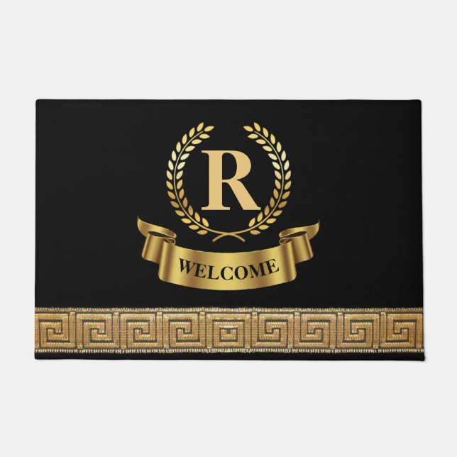 Felpudo Mat de puerta personalizada formal (Anverso)