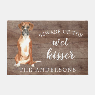 Felpudo Mat de puerta personalizada para perro Boxer