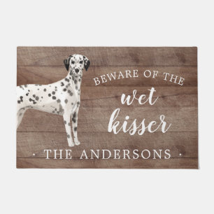Felpudo Mat de puerta personalizada para perro de Dalmacia