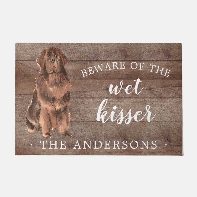 Felpudo Mat de puerta personalizada para perros de Terrano (Anverso)