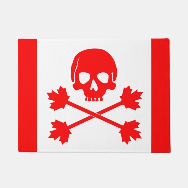 Felpudo Mat de puerta pirata canadiense (Anverso)