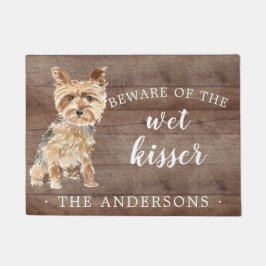 Felpudo Mat de puertas personalizadas en Yorkshire Terrier