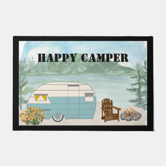 Felpudo Mat feliz de la puerta del camper