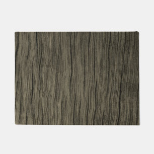 Felpudo Mat Rústico De Patrón De Mirado De Madera