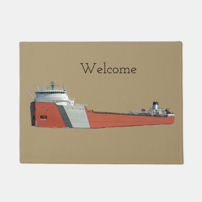 Felpudo Mata de bienvenida Roger Blough (Anverso)