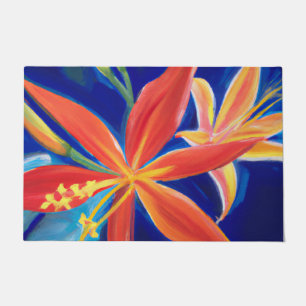 Felpudo Mata de puerta de arte tropical